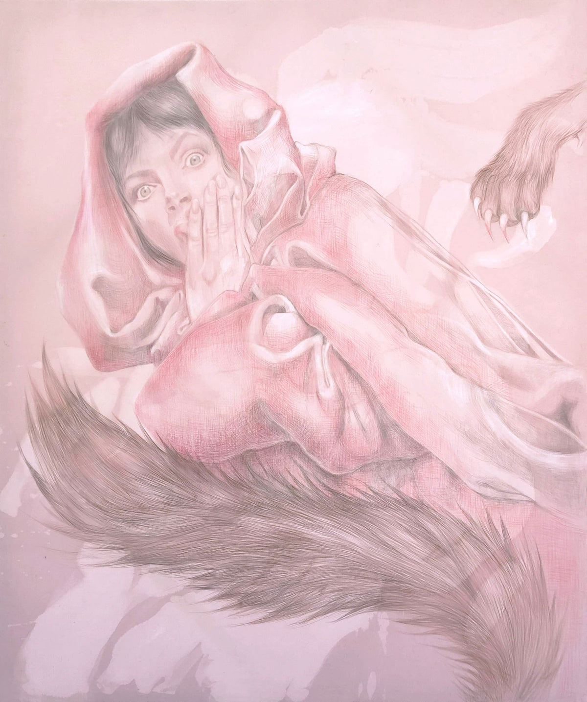 Little Red Riding Hood, an original painting by Pia Dehne — Art of NOMA