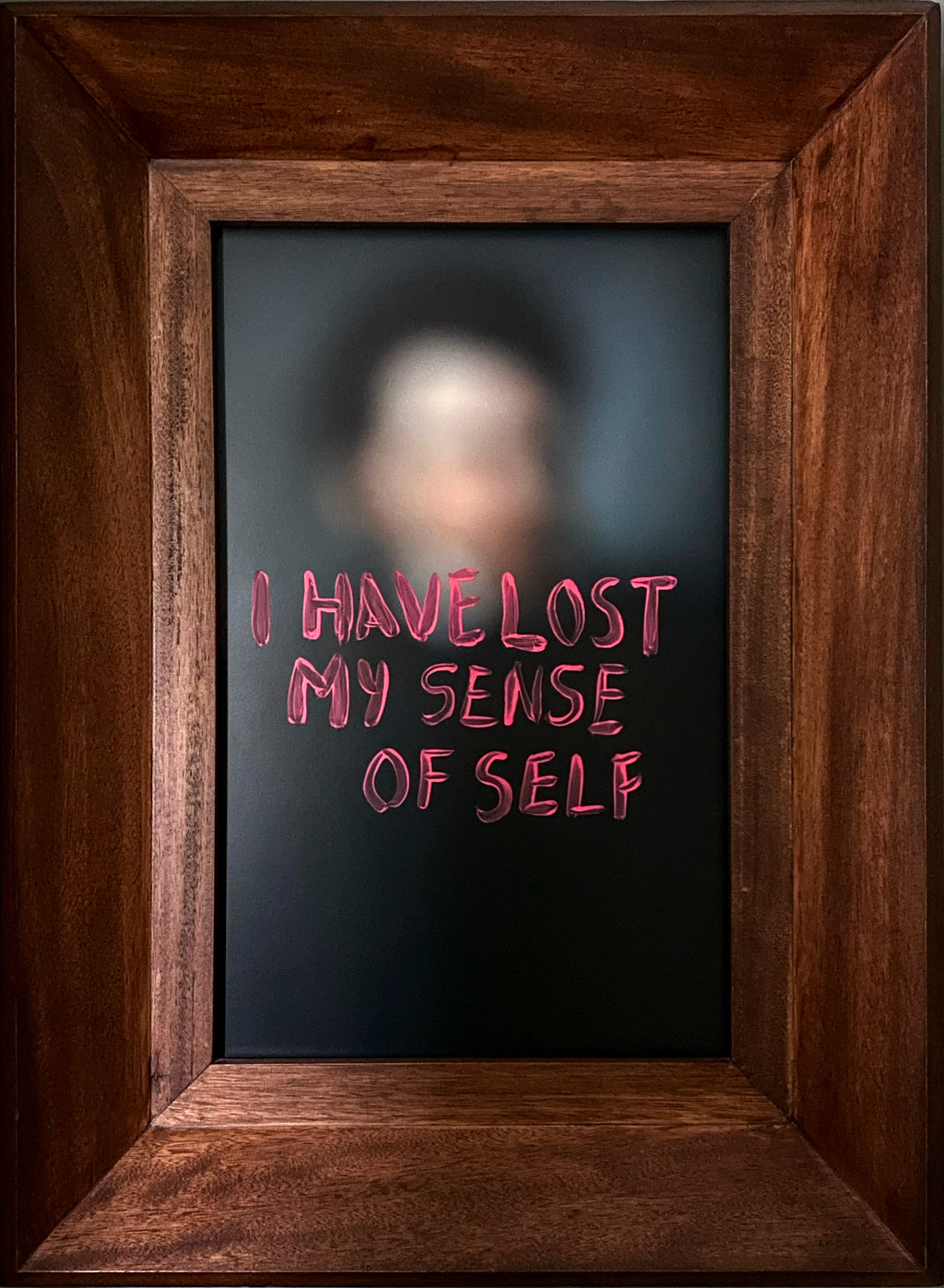 Memory 1106 print by Chuma Montemayor inkjet with acrylic intervention framed