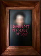 Memory 1106 print by Chuma Montemayor inkjet with acrylic intervention framed