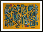 Blue Tribe print by Daniel de Polignac giclée artwork on Hahnemühle paper