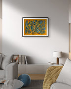 Blue Tribe print by Daniel de Polignac giclée artwork on Hahnemühle paper
