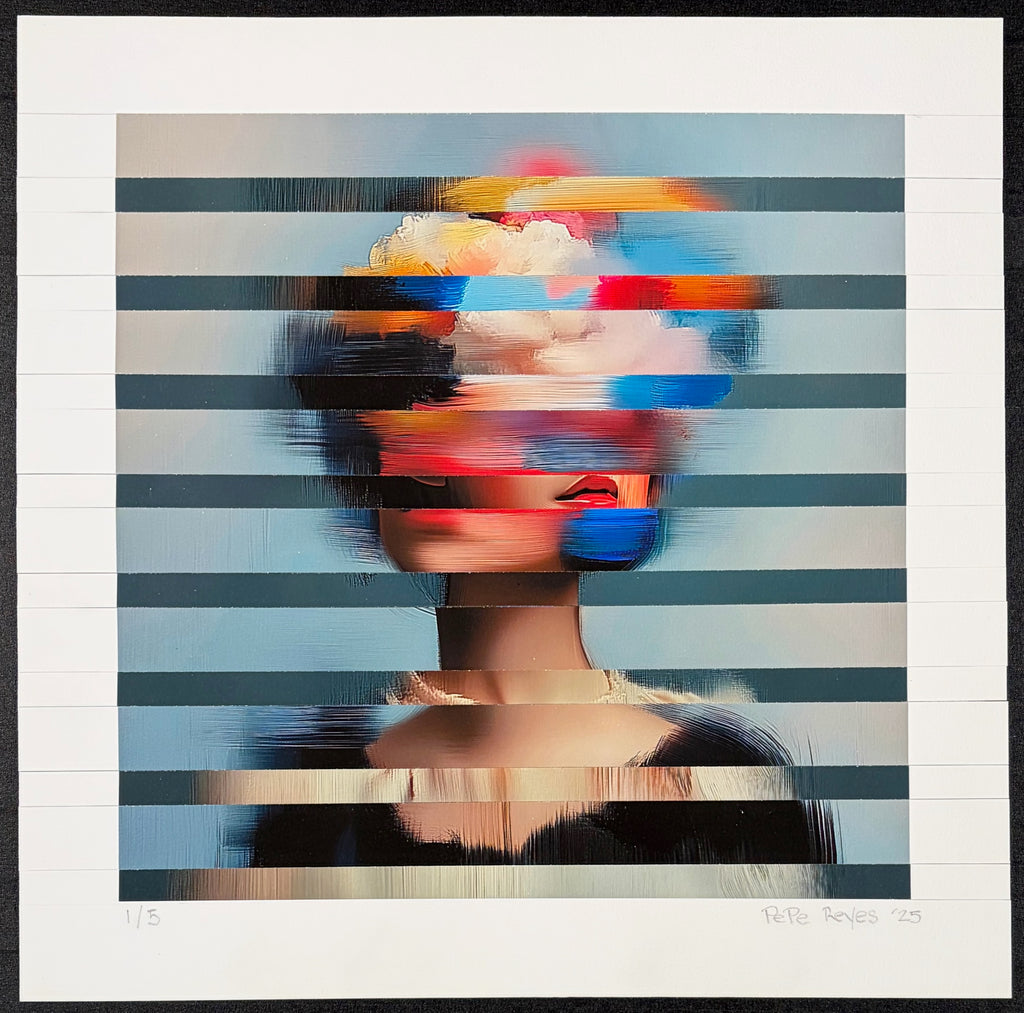 CDTA001 by Pepe Reyes limited-edition rollage print on Hahnemühle paper