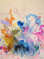 Desde el cielo, painting by Nuria Oliva — Art of NOMA