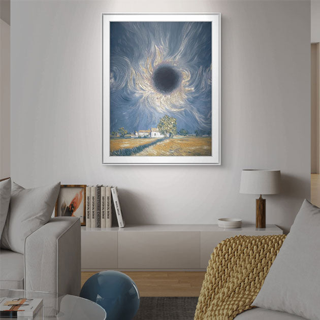 Eclipsed Village print by Daniel Stara giclée on Hahnemühle paper