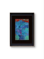 High on a Rocky Ledge by Francisco Gonce oil and pastel oil artwork on paper