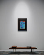 High on a Rocky Ledge by Francisco Gonce oil and pastel oil artwork on paper