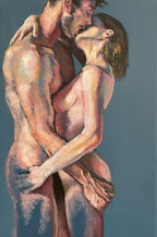In Sync VI original acrylic painting by Karlos Ibarra on canvas