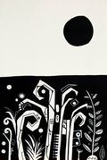 Life from Beneath by Daniel de Polignac acrylic painting on canvas