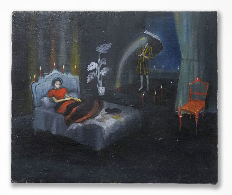 Magi original oil painting by Tamar Sulakvelidze on fabric