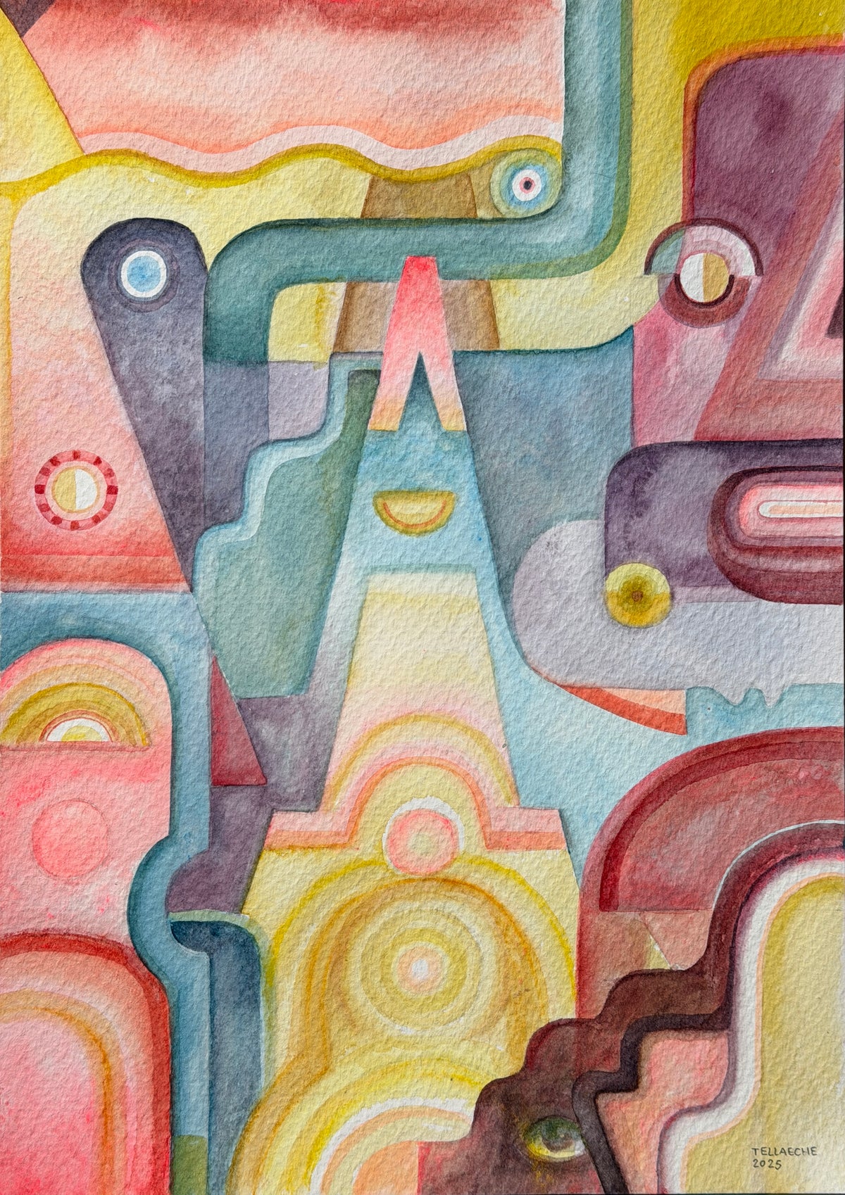 Melt Away by Jorge Tellaeche watercolor artwork on paper