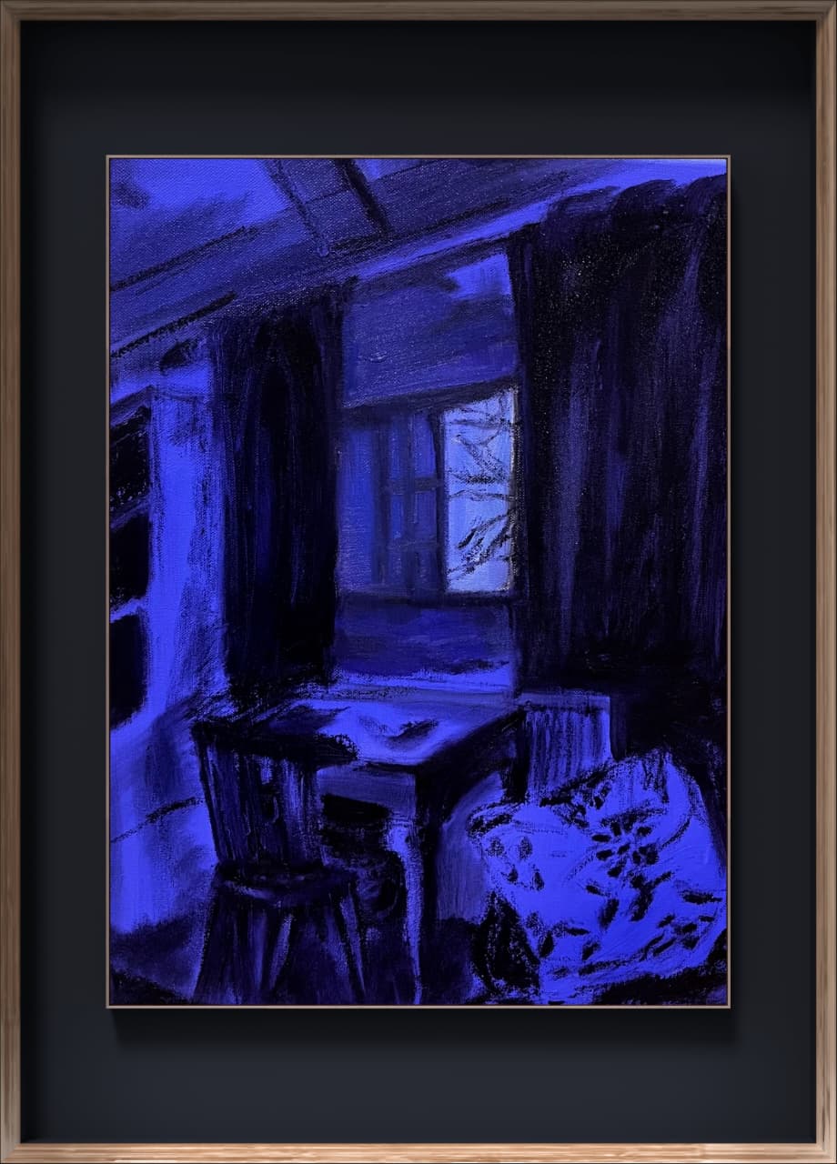Moonlit Room by Tori Pounds Unique Contemporary Painting