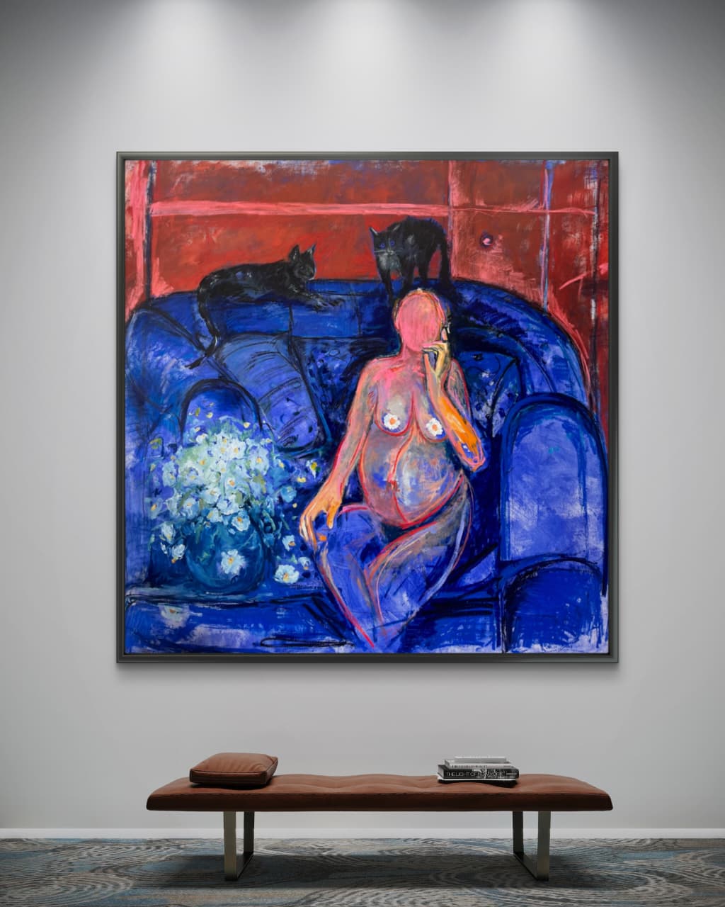 Motherly by Tori Pounds Large-Scale Mixed Media Painting
