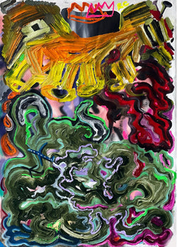 Navigate into the Deep 1, painting by Raúl Cerrillo — Art of NOMA