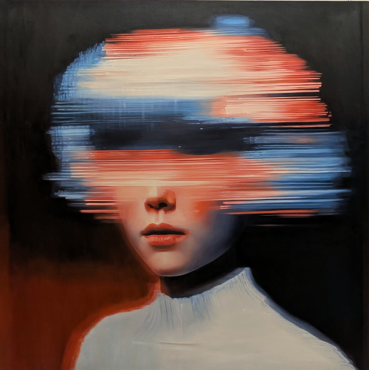 Nuclear Seed by JoCa large-scale oil painting on canvas