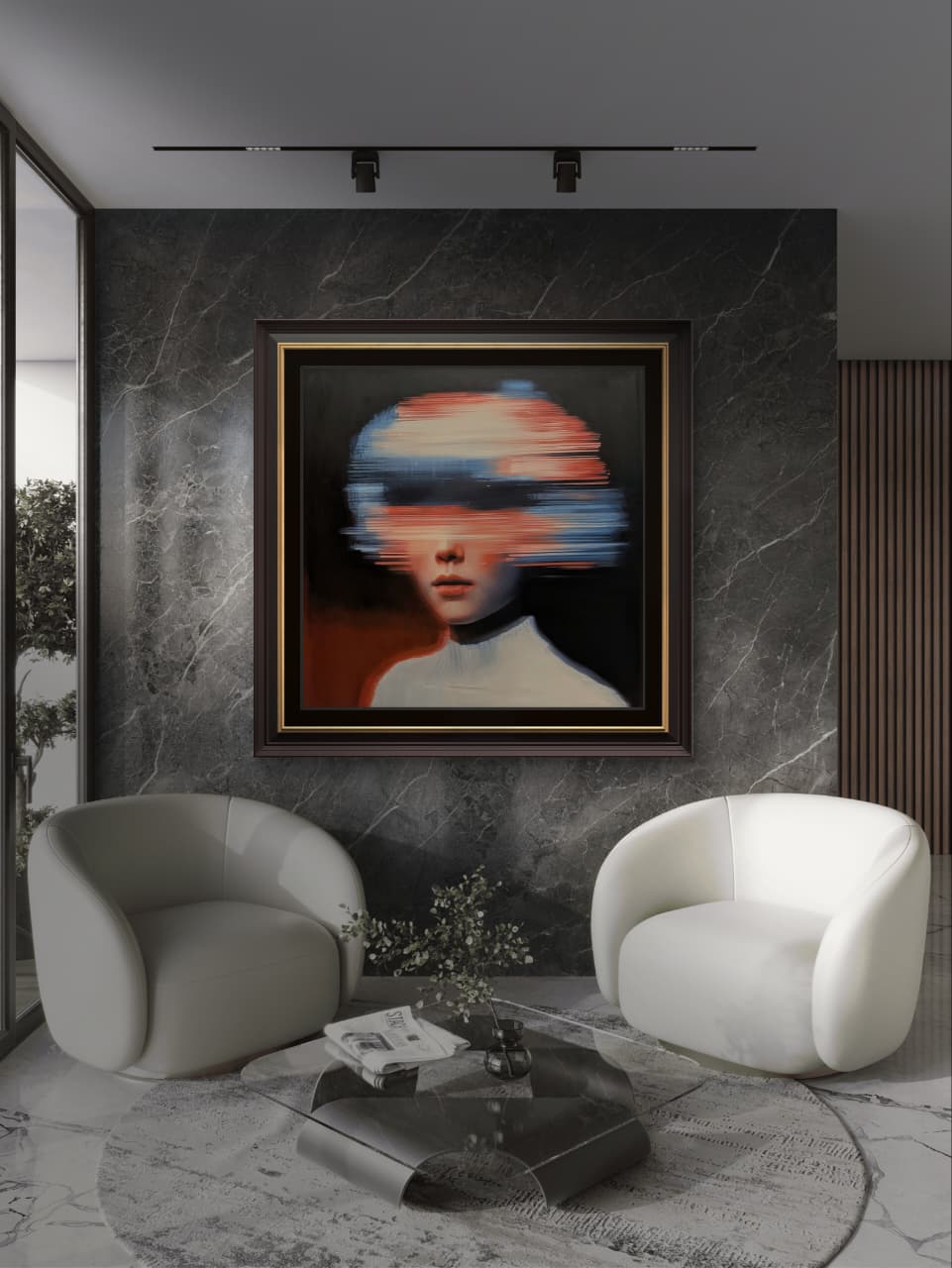Nuclear Seed by JoCa shown on a gallery wall, scale view