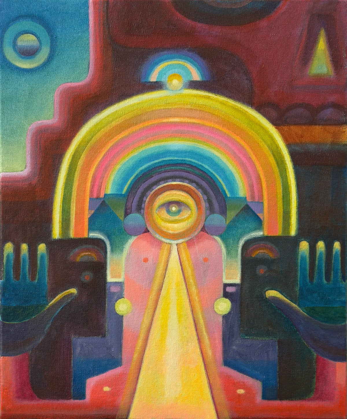 Open The Door 1 by Jorge Tellaeche acrylic painting on canvas