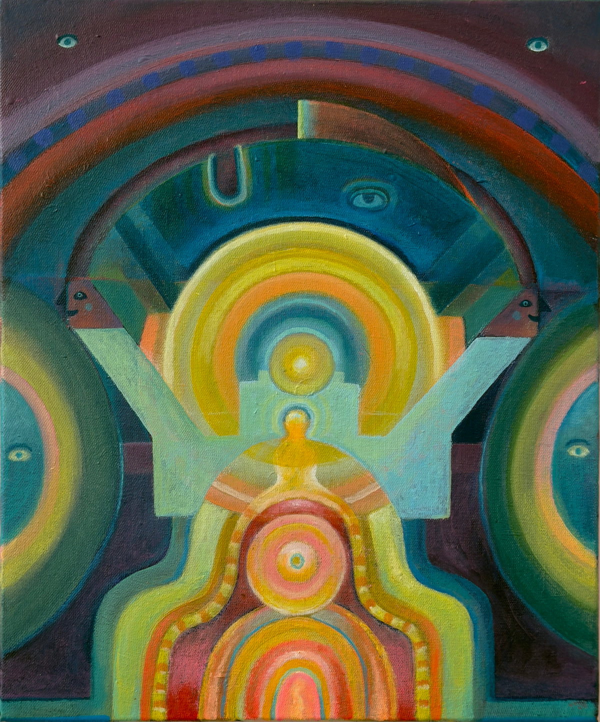 Open The Door 3 by Jorge Tellaeche acrylic painting on canvas
