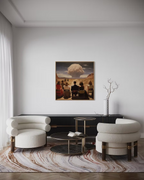 Out with a Bang by Jade Tantillo mixed media painting on canvas