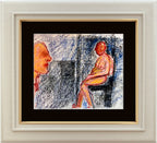 People (Sketch) by Tori Pounds pastel artwork on paper