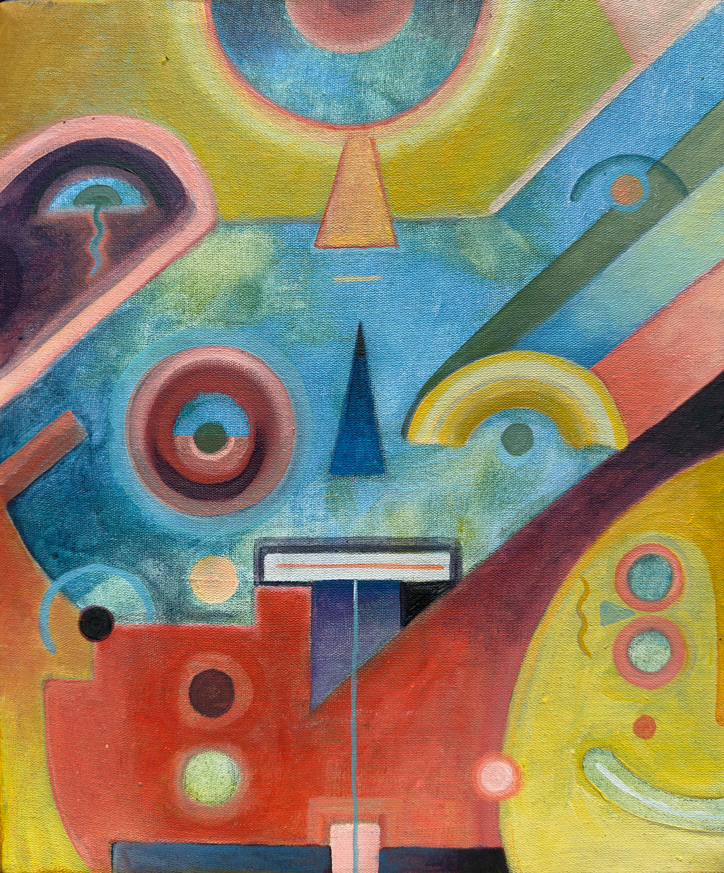 Perdiendo la forma 2 original acrylic painting by Jorge Tellaeche on canvas