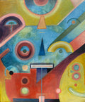 Perdiendo la forma 2 original acrylic painting by Jorge Tellaeche on canvas