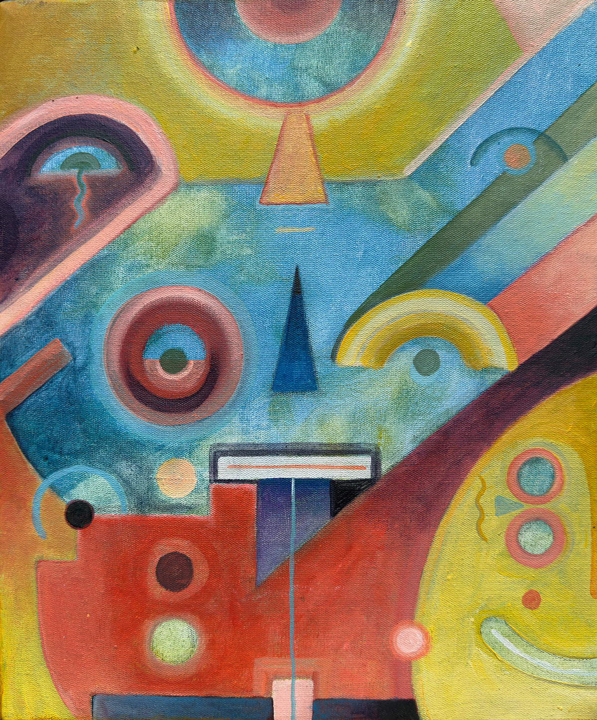 Perdiendo la forma 2 original acrylic painting by Jorge Tellaeche on canvas
