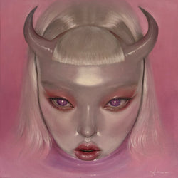 Pink Demon, painting by Aurora Kalos — Art of NOMA