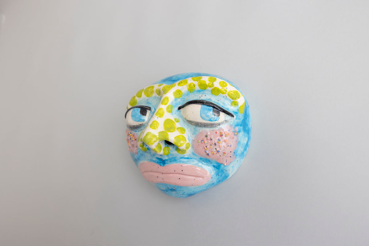 No estoy triste (azul), sculpture by Johanna El Zelah — Art of NOMA