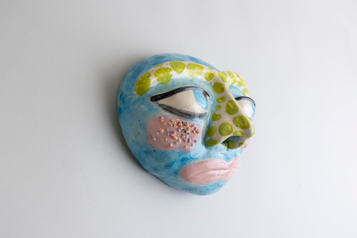 No estoy triste (azul), sculpture by Johanna El Zelah — Art of NOMA