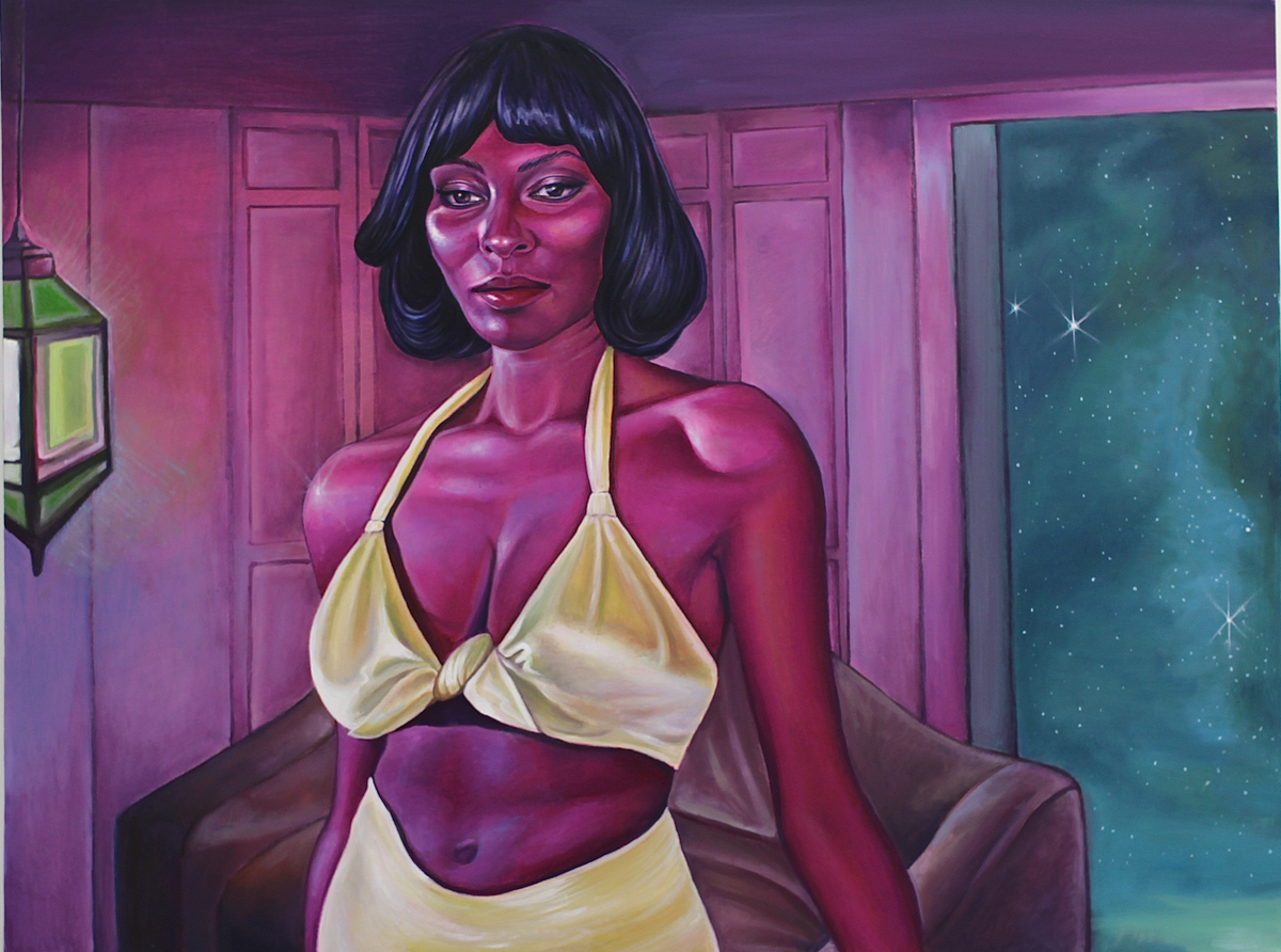 The Green Door, oil painting by Lanise Howard — Art of NOMA
