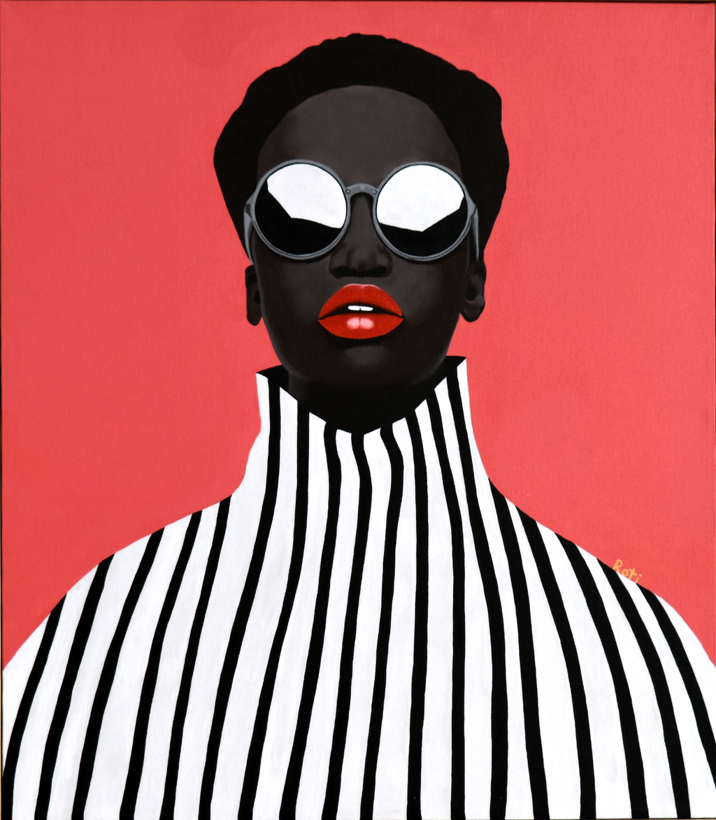 Black & White by Roti Martínez acrylic painting on canvas