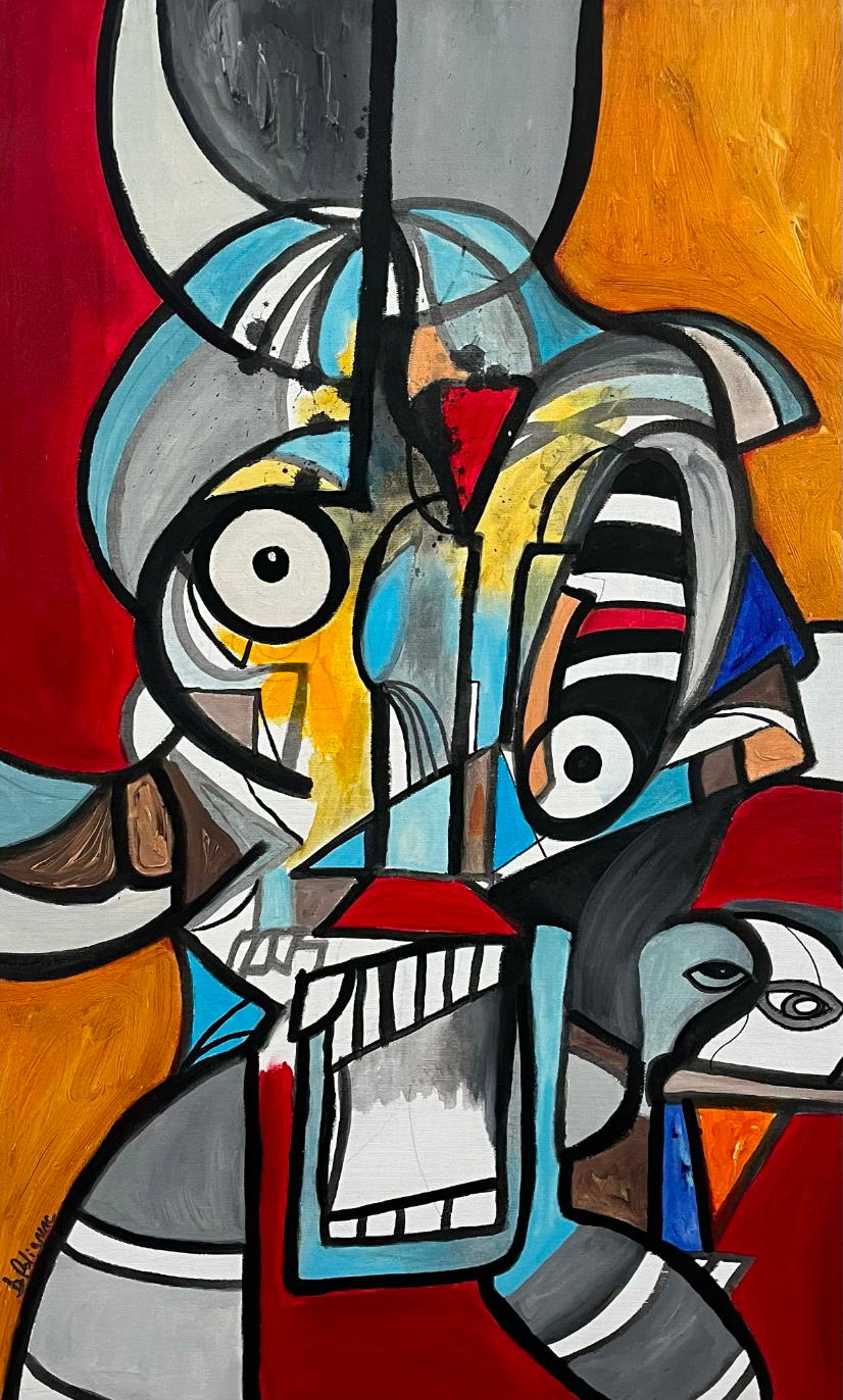 Shocked, painting by Daniel de Polignac — Art of NOMA