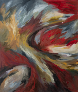 INTERRUPTED DREAMS 01 (Diptych), painting by Genoveva Kelleher — Art of NOMA