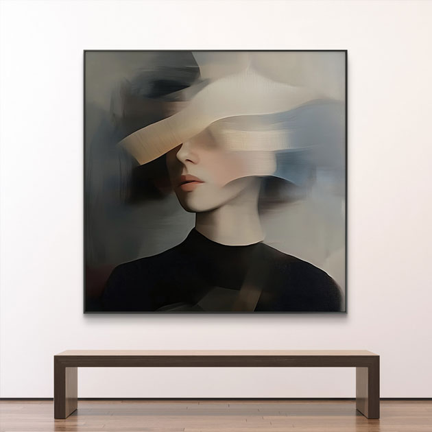 Self Assemble 2 original oil painting by JoCa on canvas