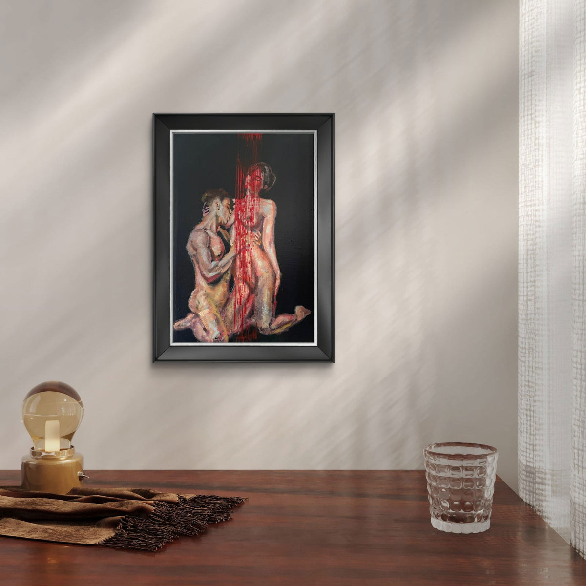 Sinergy V original acrylic painting by Karlos Ibarra on canvas