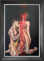 Sinergy V original acrylic painting by Karlos Ibarra on canvas