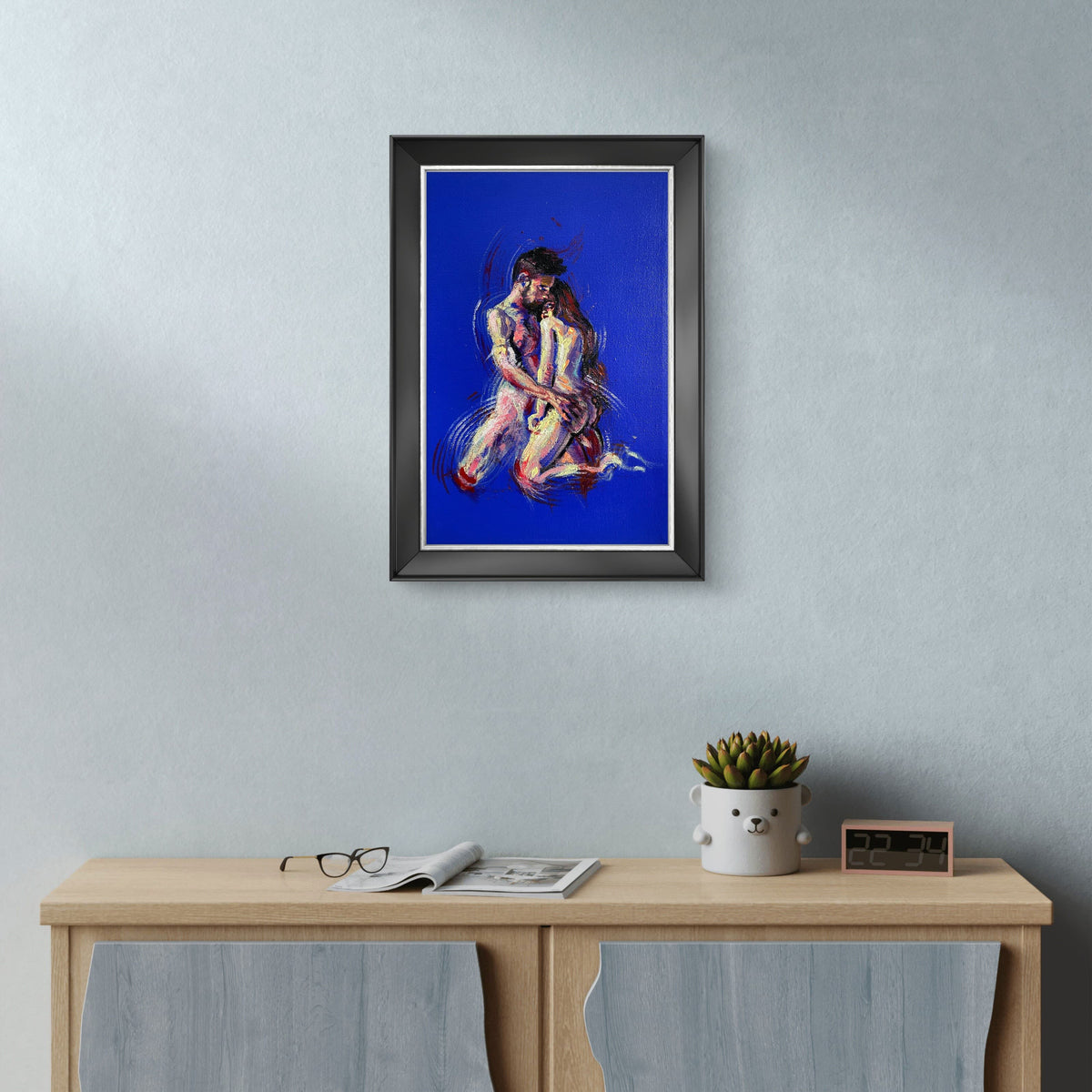 Sinergy VII original acrylic painting by Karlos Ibarra on canvas