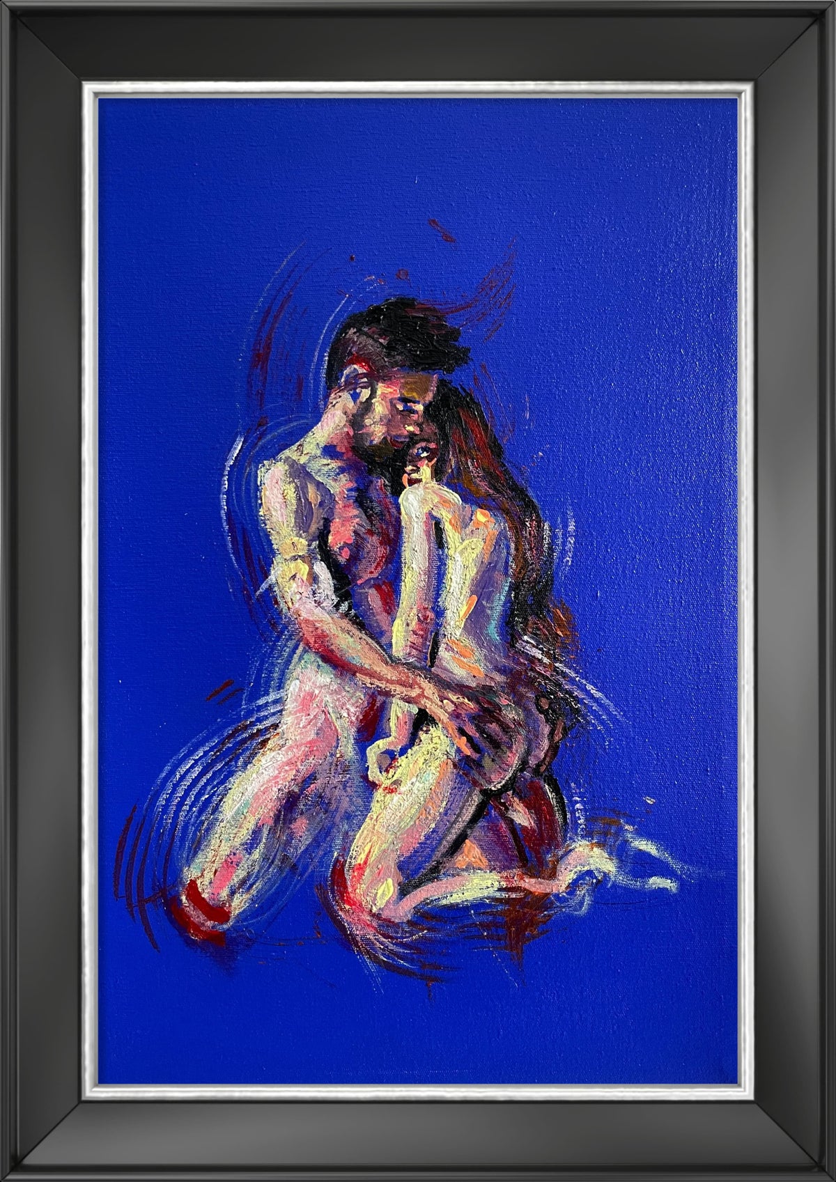 Sinergy VII original acrylic painting by Karlos Ibarra on canvas