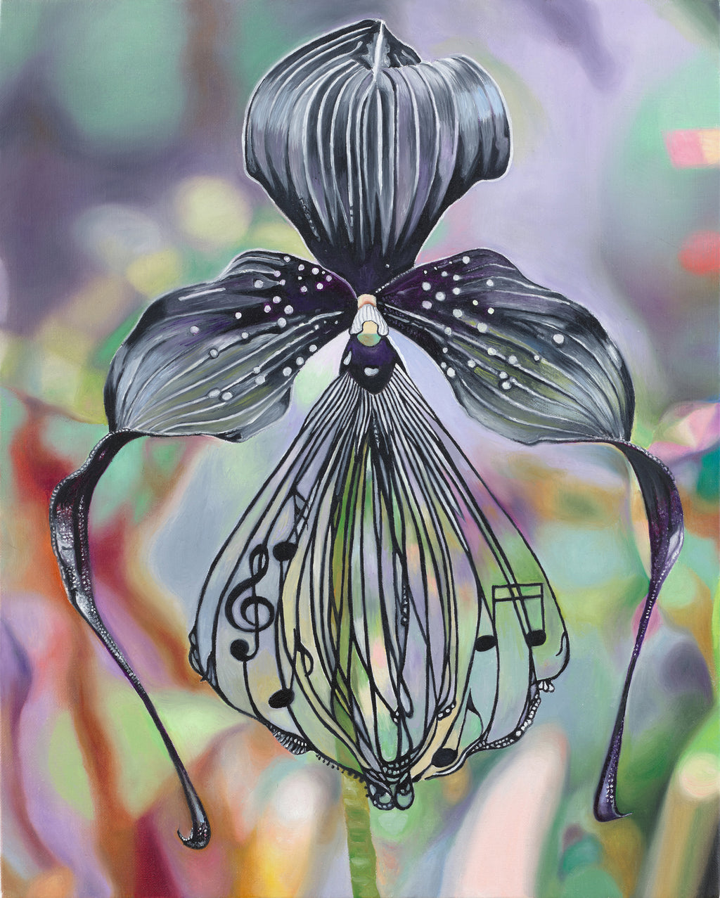 Spider and I by Pia Dehne oil painting on canvas