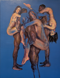 Tendre Complicité II, painting by Karlos Ibarra — Art of NOMA