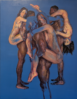 Tendre Complicité II, painting by Karlos Ibarra — Art of NOMA