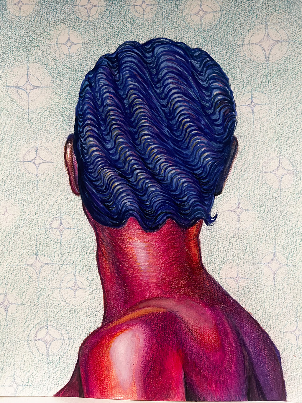 Towards the Stars by Lanise Howard colored pencil artwork on paper