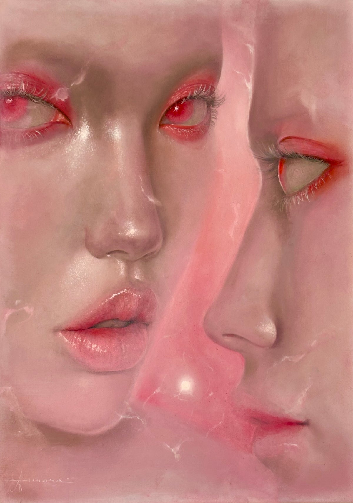 Twins, painting by Aurora Kalos — Art of NOMA