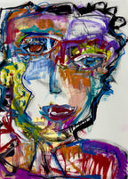 Untitled (II) by Giselle Fenig mixed media artwork on paper