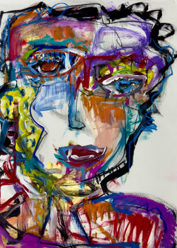 Untitled (II) by Giselle Fenig mixed media artwork on paper