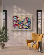 Posando by Giselle Fenig Unique Mixed Media Artwork