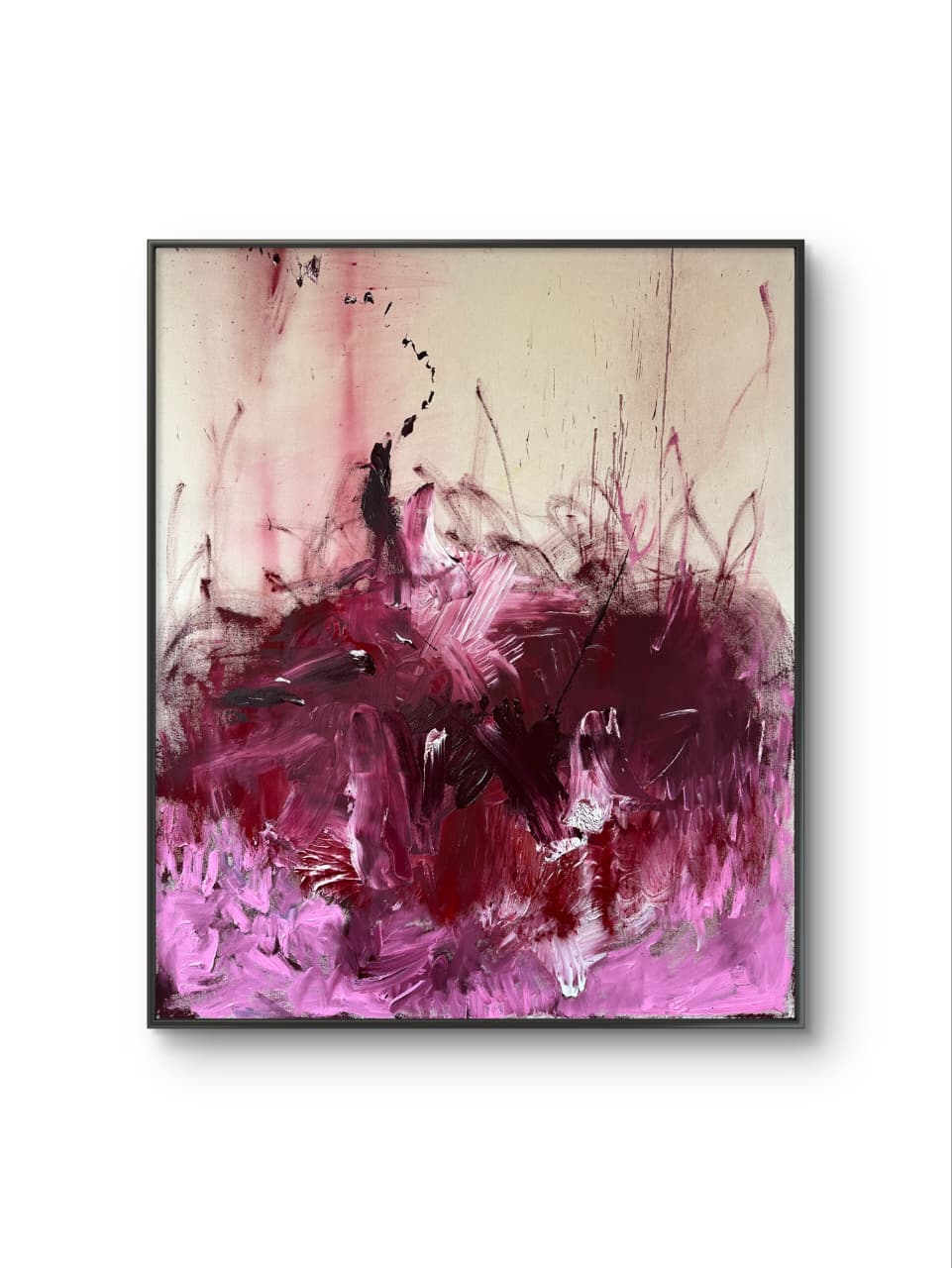 Life Force original mixed media painting by Fernanda Rivero on raw canvas