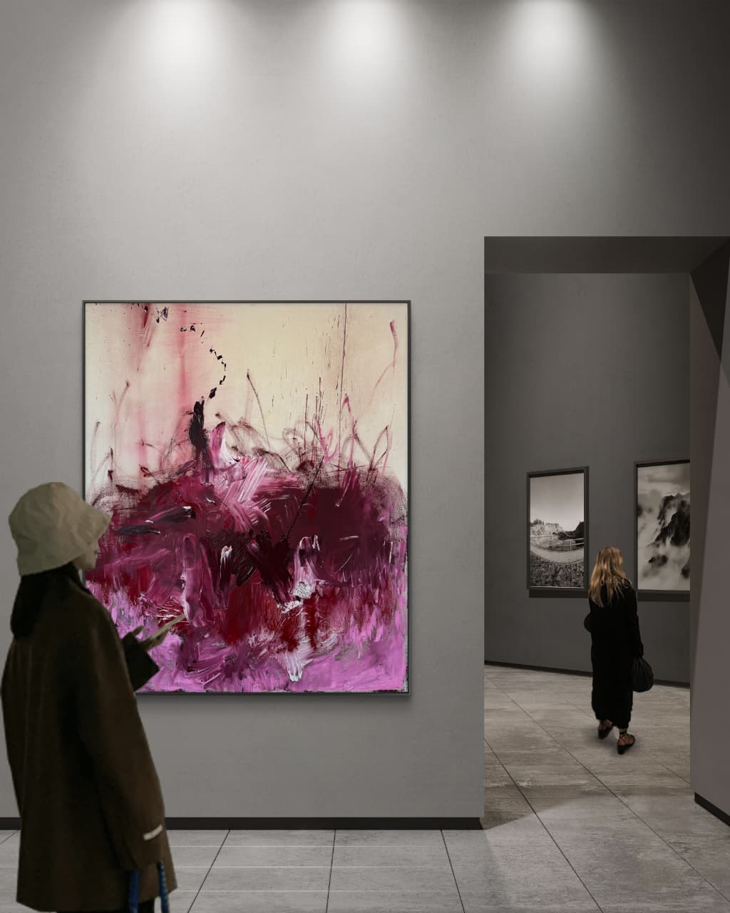 Life Force original mixed media painting by Fernanda Rivero on raw canvas