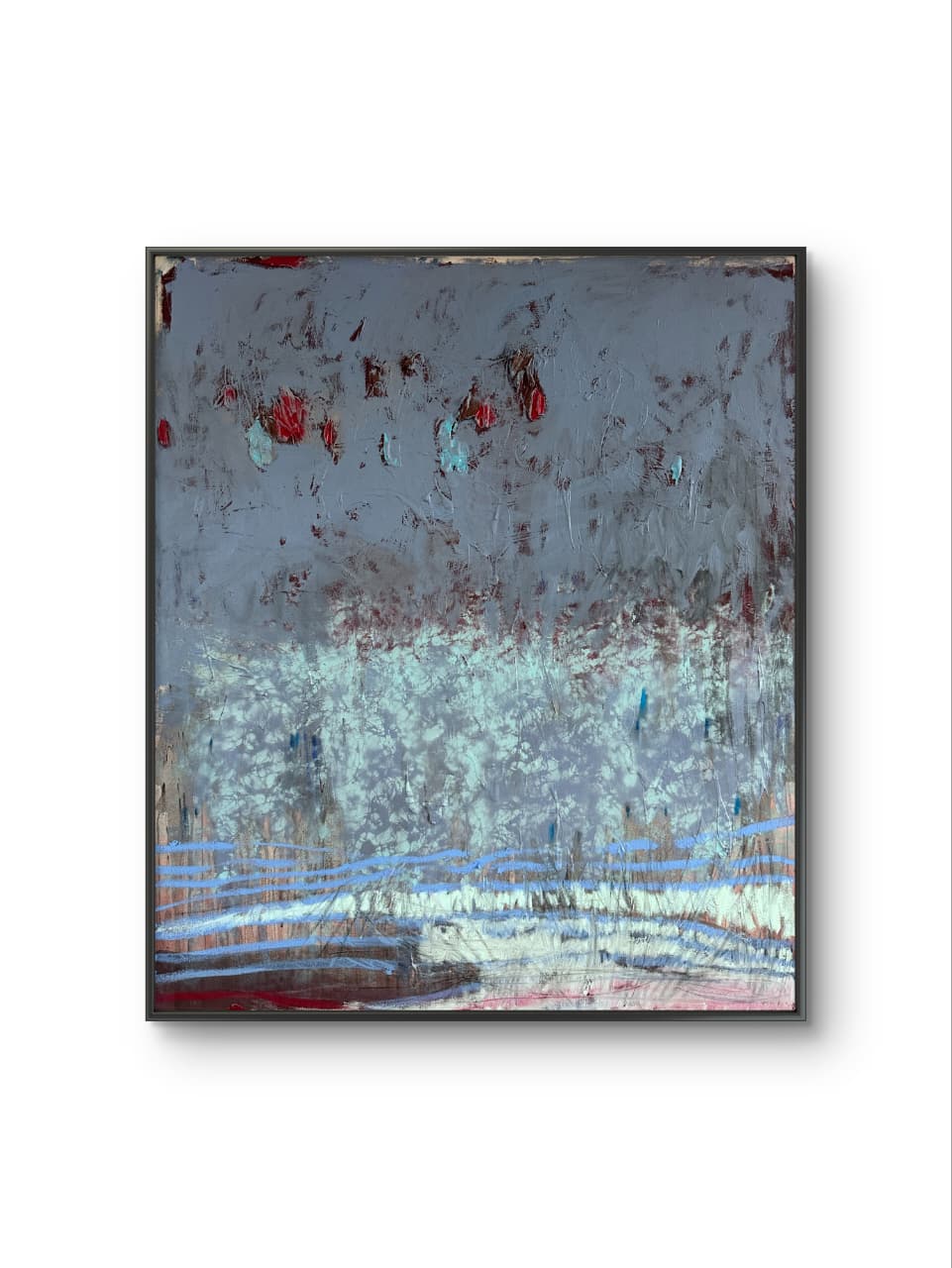 Your Soul Knows original mixed media painting by Fernanda Rivero on raw canvas