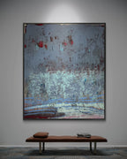 Your Soul Knows original mixed media painting by Fernanda Rivero on raw canvas